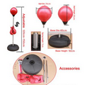 Adjustable Adult Free Standing Punch Ball Bag Boxing Gloves Training Floor Pump